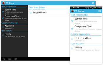 Diagnostics for Android Home
