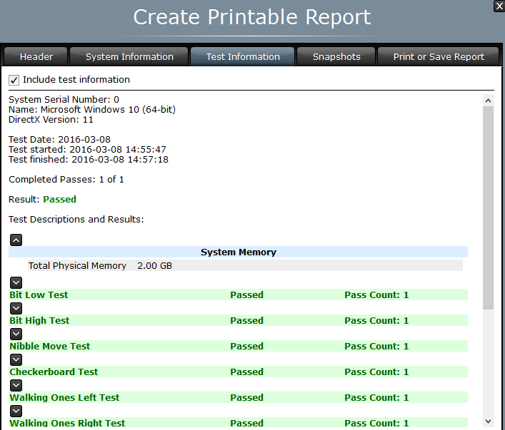 reporttestinfo