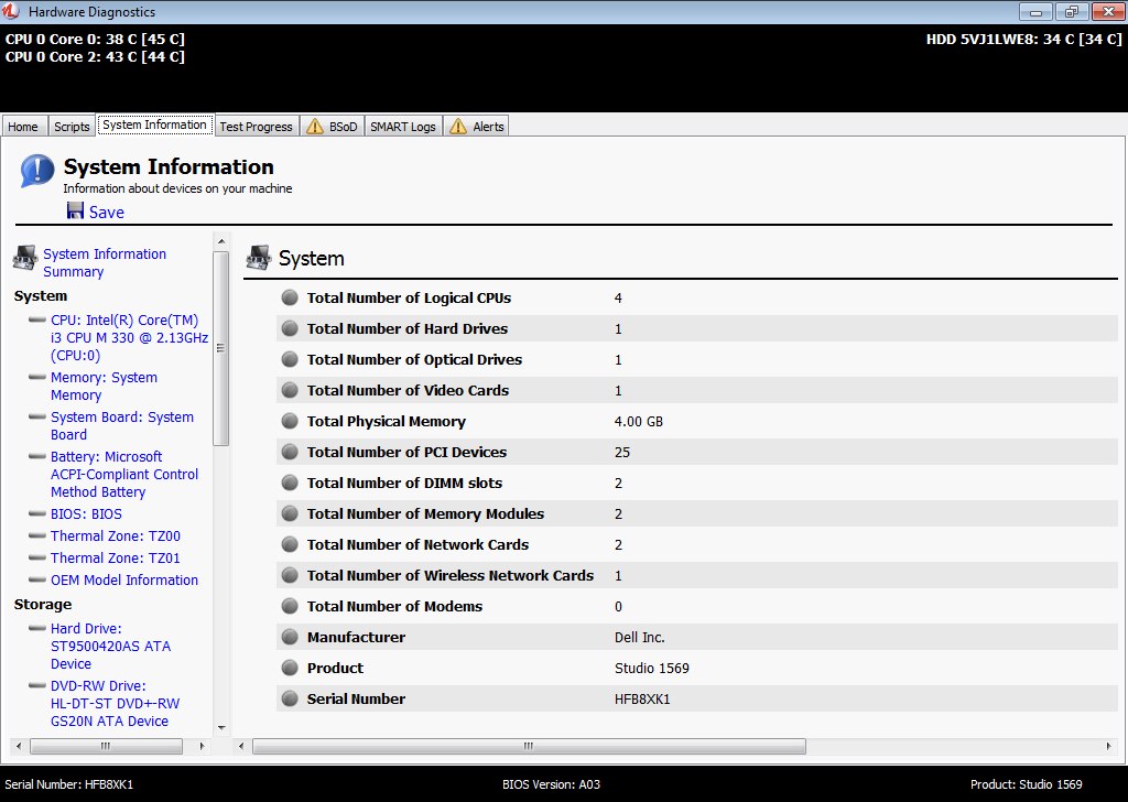 Network Factory Client System Information