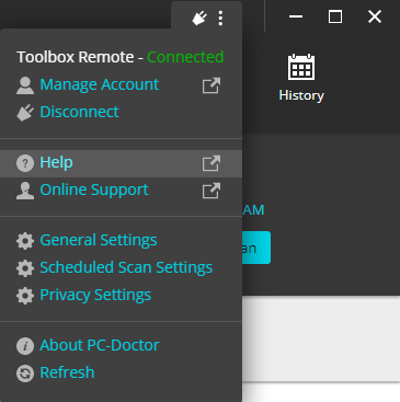 tb menu options